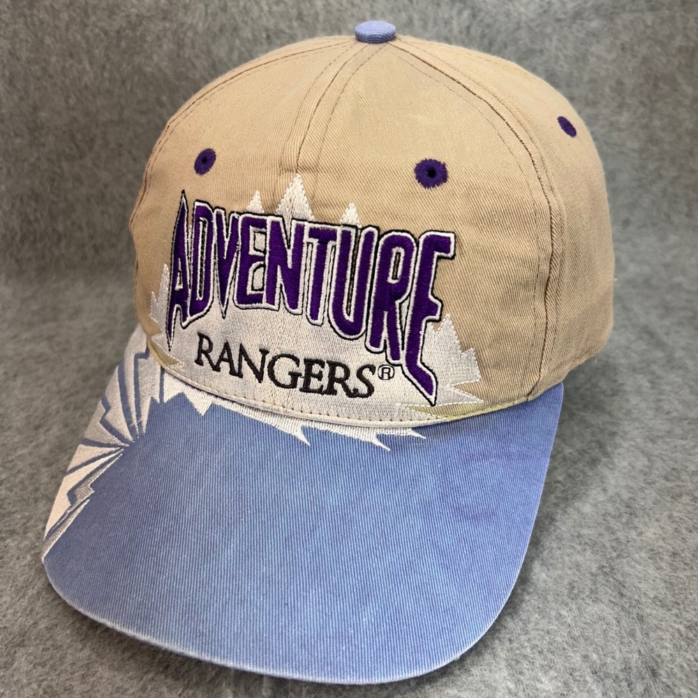 Adventure Royal Rangers Baseball Cap Mens OSFA Tan Blue Strapback Hat